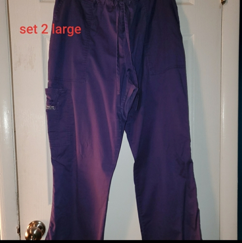 Cherokee scrubs purple